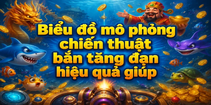 Biểu đồ mô phỏng chiến thuật bắn tăng đạn hiệu quả giúp tối ưu hóa lượng xu thưởng nhận được.