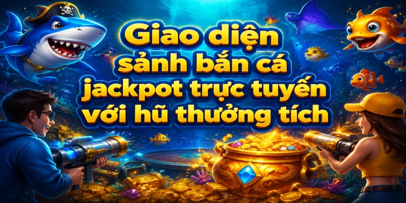 Giao diện sảnh bắn cá jackpot trực tuyến với hũ thưởng tích lũy liên tục tại GG88