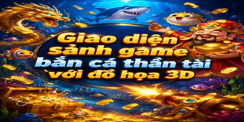Giao diện sảnh game bắn cá thần tài với đồ họa 3D sắc nét và sống động tại nhà cái GG88.